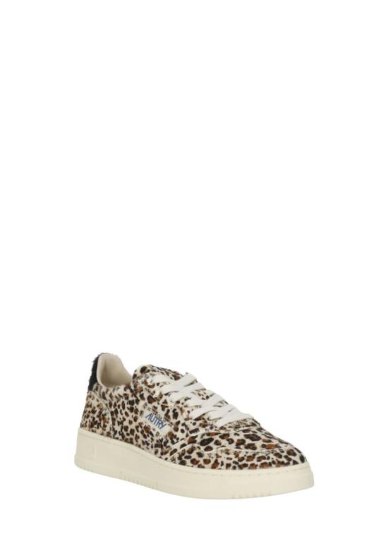 26FW 오트리 메달리스트 로우 레더 스니커즈 AULWJA04LEOP BLK Neutrals - AUTRY