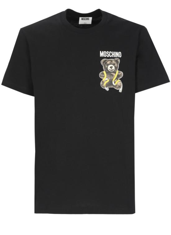 26FW 모스키노 반팔 티셔츠 072152411555 Black
