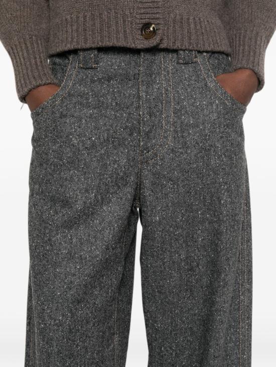 26FW 브루넬로 쿠치넬리 스트레이트 팬츠 MD002P9353 C001 GREY - BRUNELLO CUCINELLI