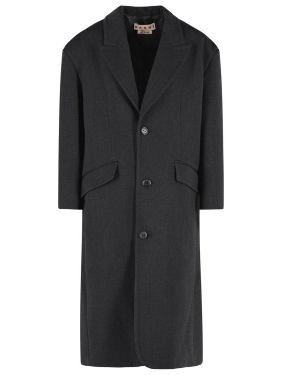 26FW 마르니 코트 CPMA0291U0 UTWA57 00N79 Black