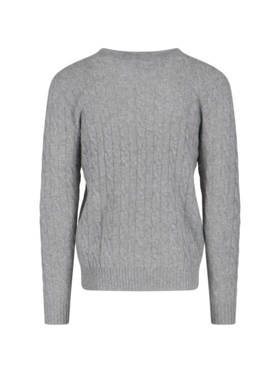 26FW 폴로 랄프로렌 케이블 니트 스웨터 710 876762012 Grey - POLO RALPH LAUREN