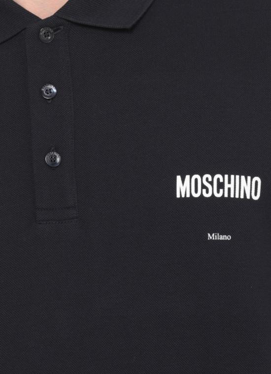 26FW 모스키노 폴로 티셔츠 160152421510 Black - MOSCHINO
