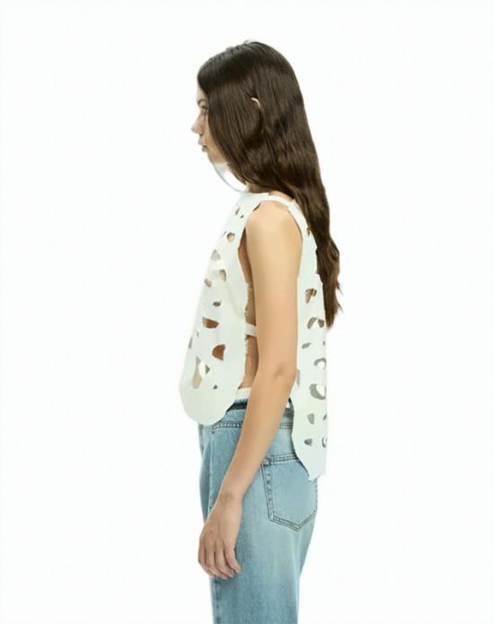 26SS Mlo 탑 P26E32009 001TM White - OTHER BRANDS