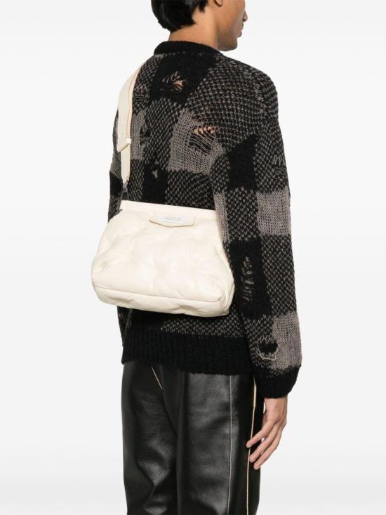  마르지엘라 가방 Maison Margiela Glam Slam 클래식 숄더백 화이트 - MAISON MARGIELA