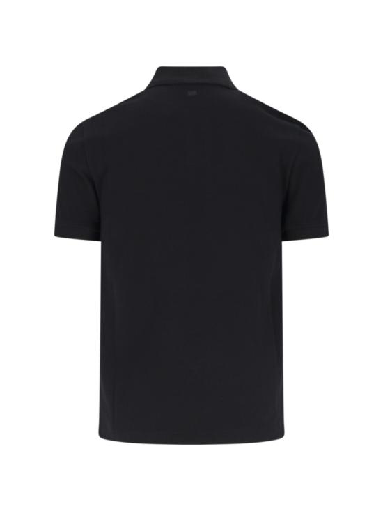26FW 아미 스몰 하트 로고 폴로 티셔츠 HPL411 760045 Black - AMI