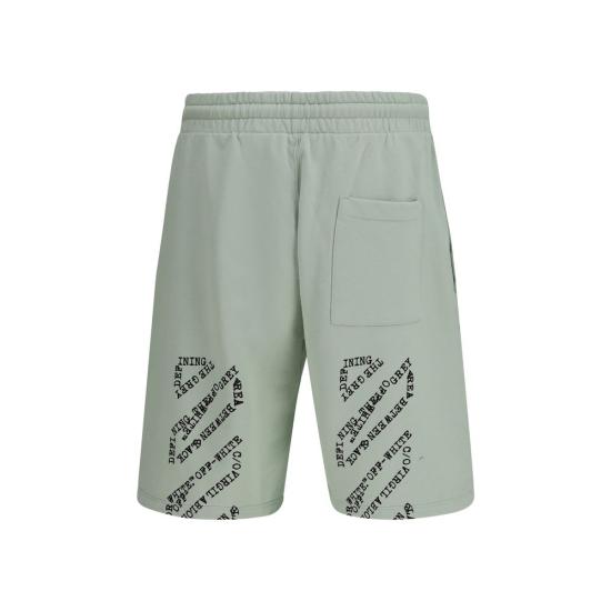 26SS 오프화이트 숏팬츠 OF44MCI013S26F00B3303030BB GREEN - OFF WHITE