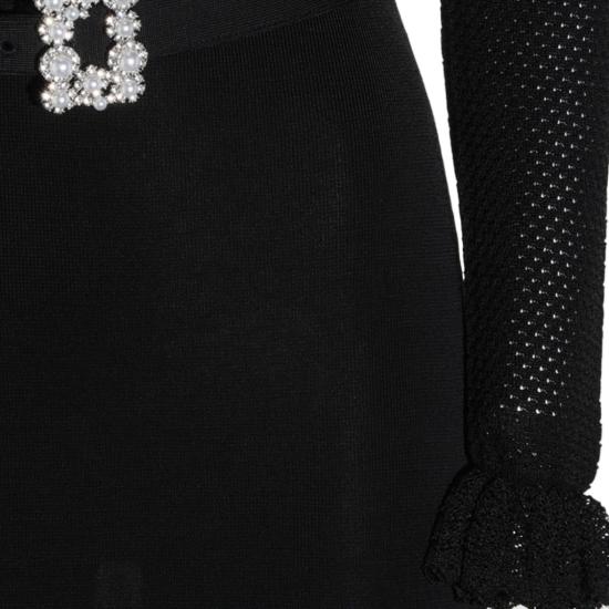 26FW 셀프 포트레이트 원피스 AW26085MCB Black - SELF PORTRAIT