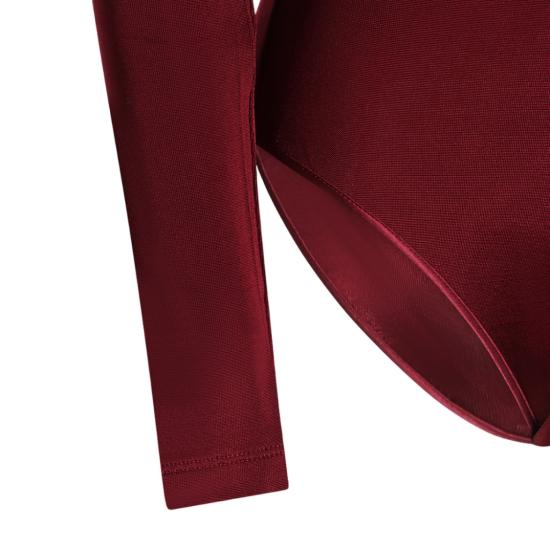26FW 생로랑 탑 876794Y38DS5860 Burgundy - SAINT LAURENT
