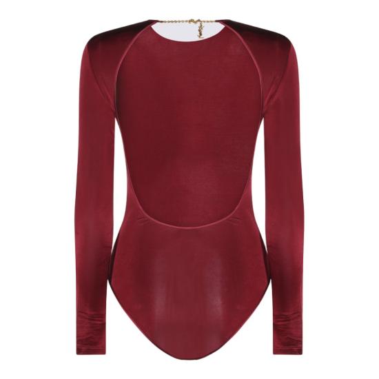 26FW 생로랑 탑 876794Y38DS5860 Burgundy - SAINT LAURENT