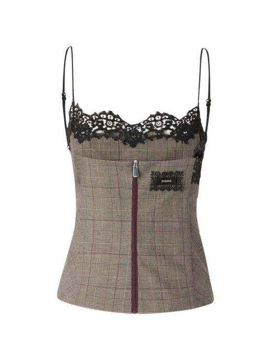26FW 핑코 탑 107472 A3FF Neutrals - PINKO