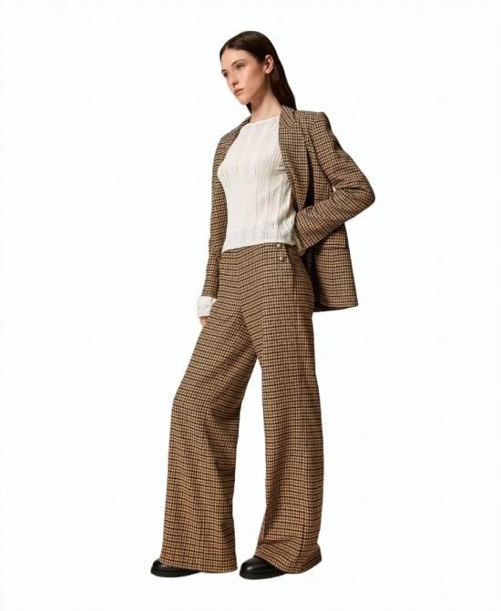25FW 트윈셋 스트레이트 팬츠 252TT2421 Brown - TWINSET