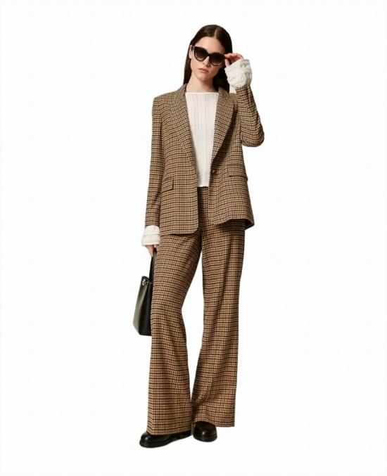 25FW 트윈셋 스트레이트 팬츠 252TT2421 Brown - TWINSET