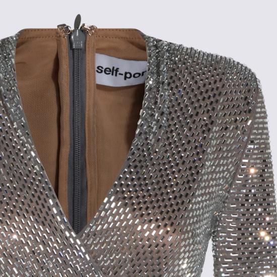 26FW 셀프 포트레이트 원피스 AW26154SGR Silver - SELF PORTRAIT