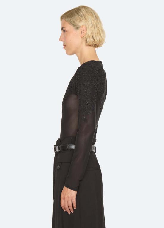  씨뉴욕 바디수트 티셔츠 AW26 098 BLACK - SEA NY