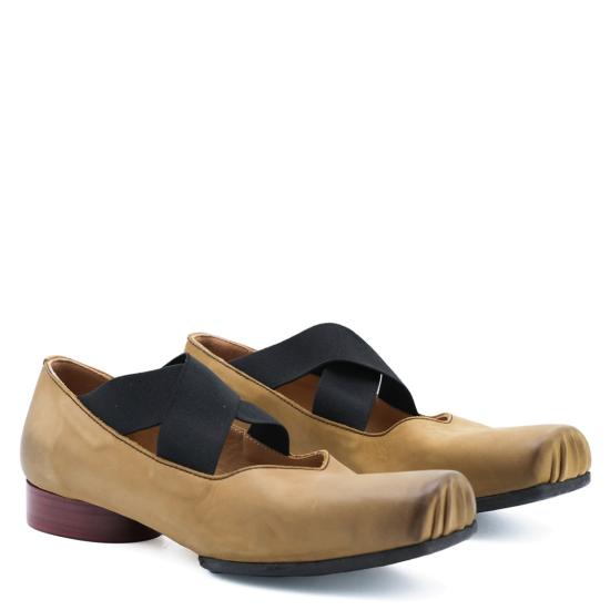 26FW 우마 왕 플랫 슈즈 US9006UW247 Brown - UMA WANG