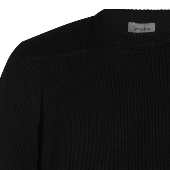 26FW 생로랑 니트웨어 A004JUY77OT1000 Black - SAINT LAURENT