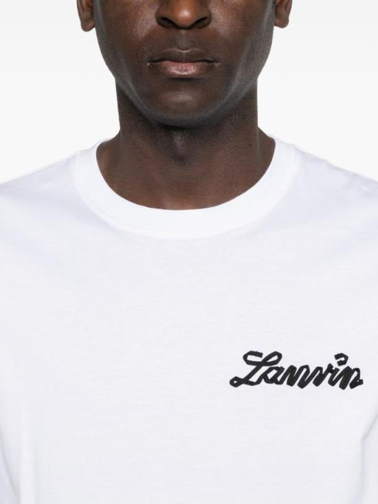 26FW 랑방 반팔 티셔츠 RM TS0012 J316 P26 01 White - LANVIN