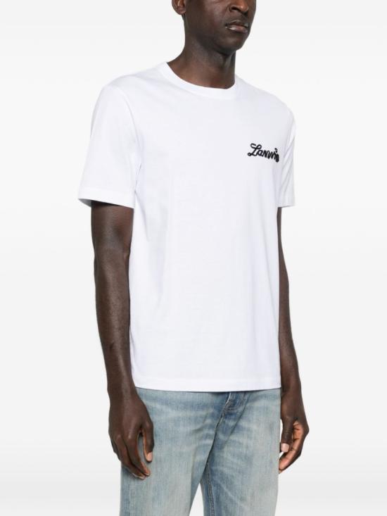 26FW 랑방 반팔 티셔츠 RM TS0012 J316 P26 01 White - LANVIN