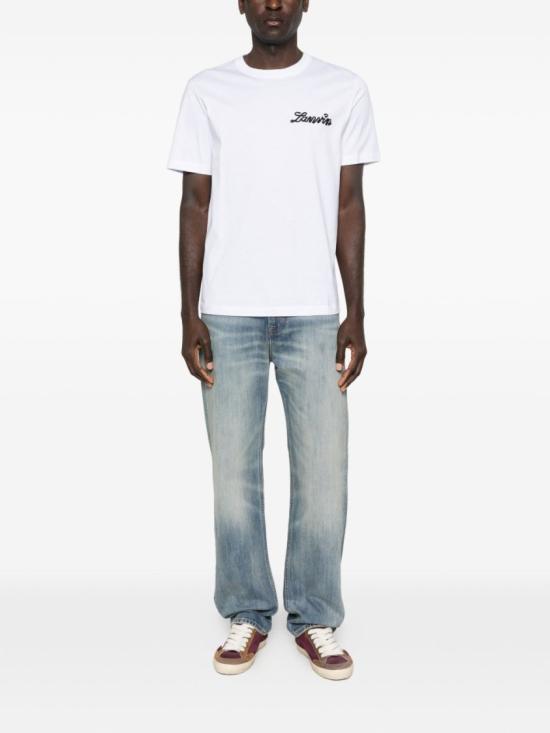 26FW 랑방 반팔 티셔츠 RM TS0012 J316 P26 01 White - LANVIN