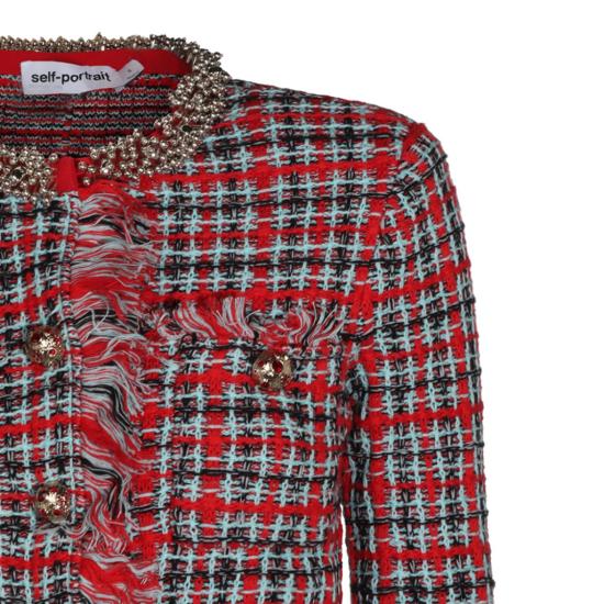 26FW 셀프 포트레이트 자켓 AW26146JR Red - SELF PORTRAIT