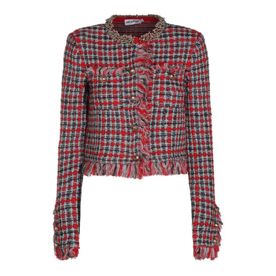 26FW 셀프 포트레이트 자켓 AW26146JR Red