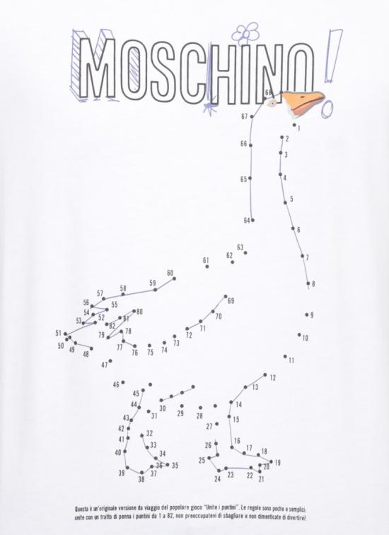 26FW 모스키노 반팔 티셔츠 071552411001 White - MOSCHINO