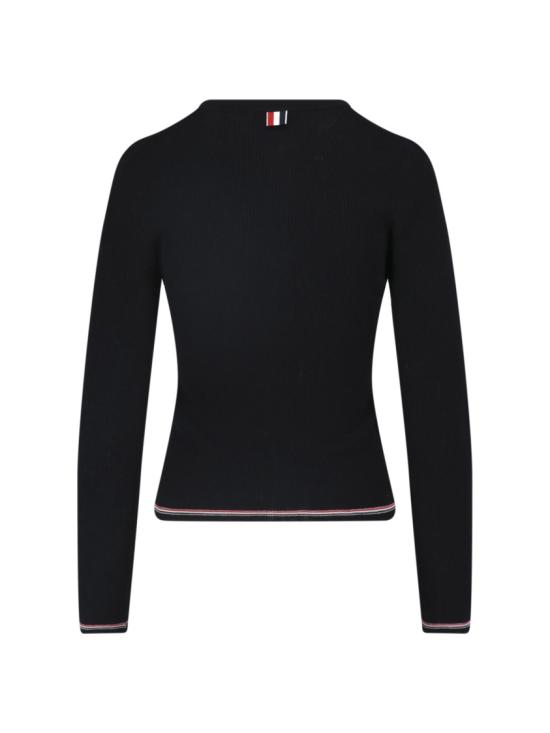 26FW 톰브라운 니트웨어 FKC720A Y1055001 Black - THOM BROWNE