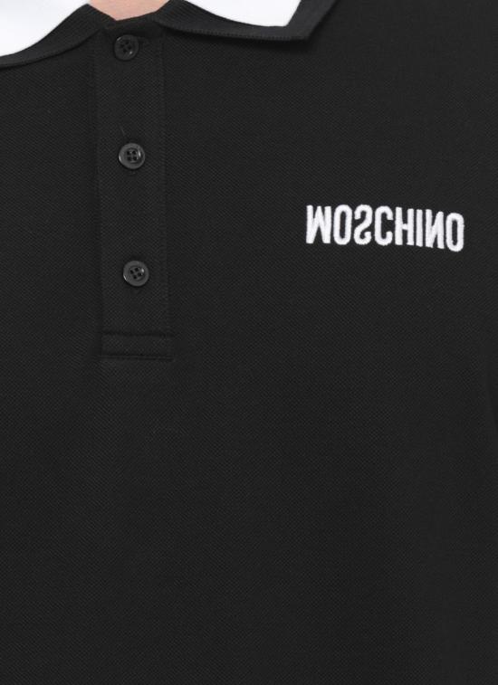 26FW 모스키노 폴로 티셔츠 161052422555 Black - MOSCHINO