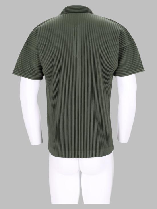 26FW 옴므 플리세 이세이 미야케 폴로 티셔츠 HP66JM132 69 GREEN - HOMME PLISSE' ISSEY MIYAKE