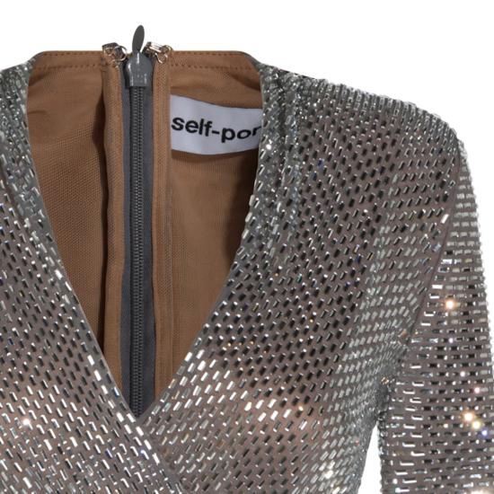 26FW 셀프 포트레이트 원피스 AW26154SGR Silver - SELF PORTRAIT