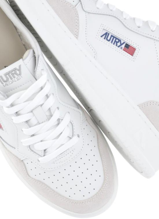 26FW 오트리 메달리스트 로우 스니커즈 AULMLS30TOTALWHT White - AUTRY