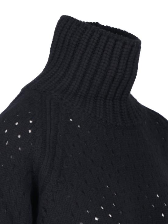 26FW 에르마노 설비노 니트웨어 D495M324JBV95708 Black - ERMANNO SCERVINO