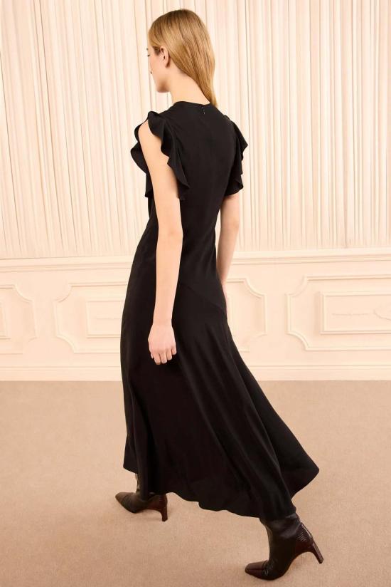  울라 존슨 롱 원피스 아멜린 민소매 실크 드레스 느와르 - ULLA JOHNSON