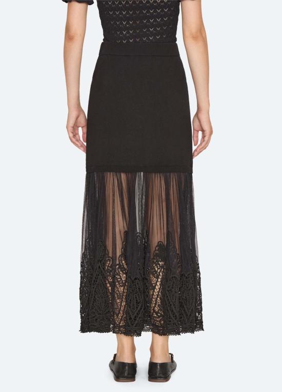  씨뉴욕 롱 스커트 AW26 146 BLACK - SEA NY