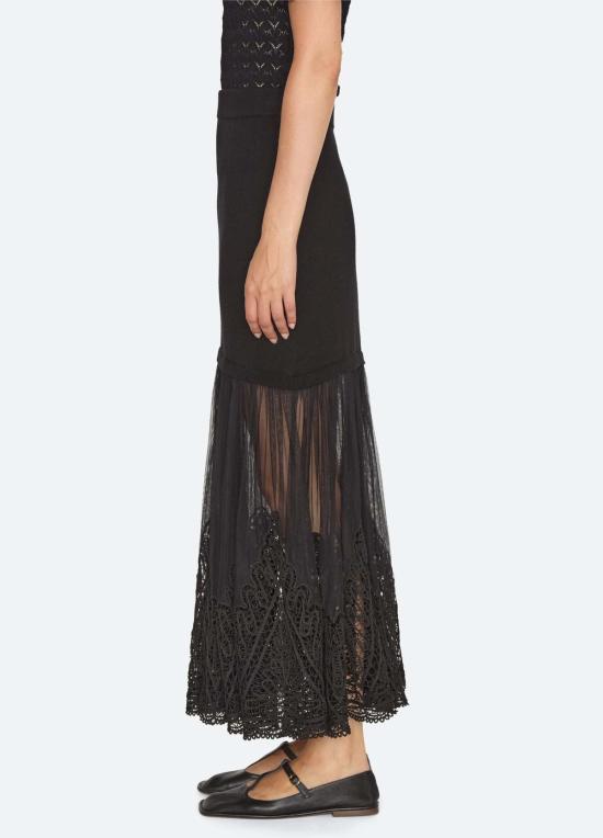  씨뉴욕 롱 스커트 AW26 146 BLACK - SEA NY