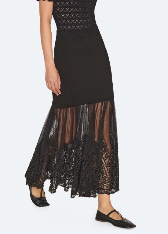  씨뉴욕 롱 스커트 AW26 146 BLACK
