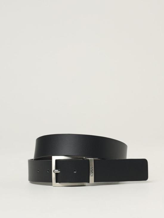 26FW 휴고보스 가죽 벨트 50497462 002 BLACK DOM