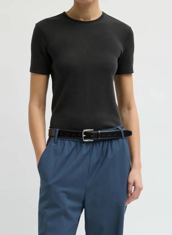  티비 반팔 티셔츠 F126FV7981 BLACK - TIBI