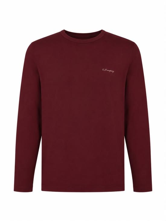 26FW 씨피 컴퍼니 긴팔 티셔츠 21CMTS157A006374G 592 Bordeaux