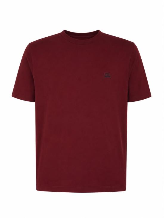 26FW 씨피 컴퍼니 반팔 티셔츠 21CMTS726A005100W 592 BORDEAUX
