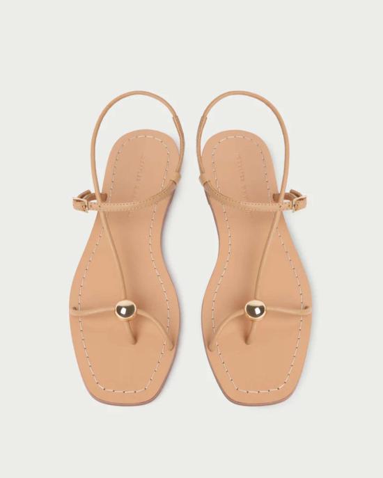  로플러랜달 슈즈 로플러 랜달 라라 스트랩 플랫 샌들 (볼 듄 장식) - LOEFFLER RANDALL