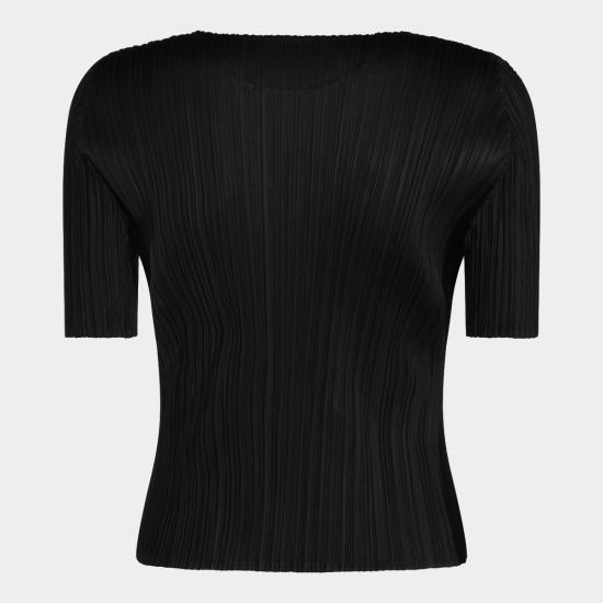 26FW 플리츠플리즈 반팔 티셔츠 PP68JK112 15 Black - PLEATS PLEASE