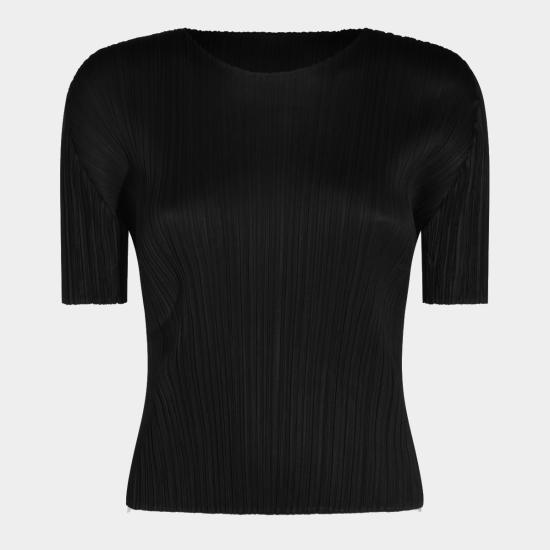 26FW 플리츠플리즈 반팔 티셔츠 PP68JK112 15 Black