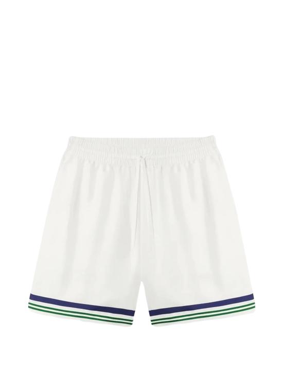 26FW 카사블랑카 숏팬츠 MPF26TR39901 SILKTWILLHOTEL WHITE