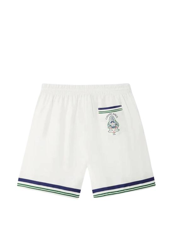 26FW 카사블랑카 숏팬츠 MPF26TR39901 SILKTWILLHOTEL WHITE - CASABLANCA