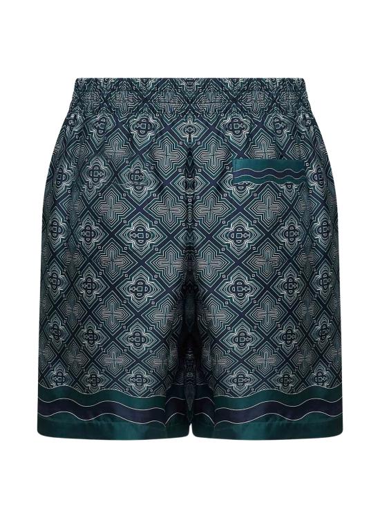 26FW 카사블랑카 숏팬츠 MPF26TR39907 SILKTWILLRADIATING GREEN - CASABLANCA