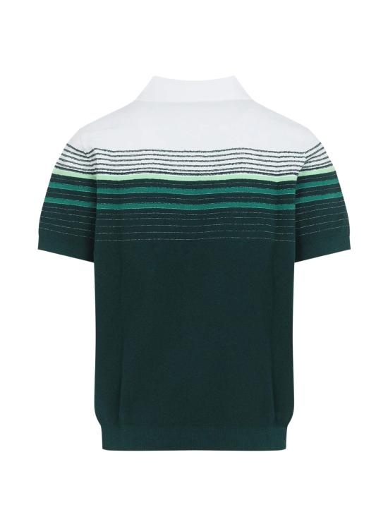 26FW 카사블랑카 폴로 티셔츠 MPF26KW142201 COTTONBLENDWHITEGREEN - CASABLANCA