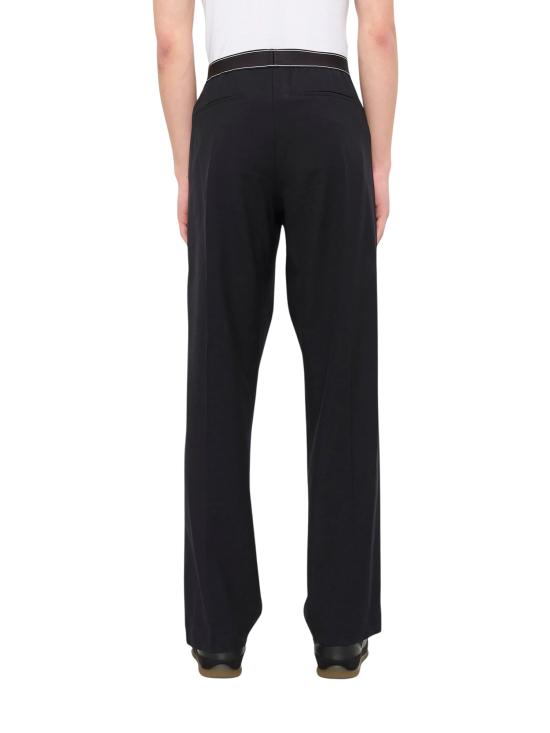 26FW 카사블랑카 스트레이트 팬츠 MPF26TR48301 WOOLBLENDBLACK - CASABLANCA