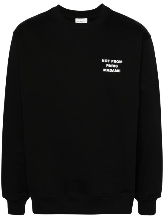 26FW 드롤드무슈 긴팔 티셔츠 SW149 CO127BL BLACK