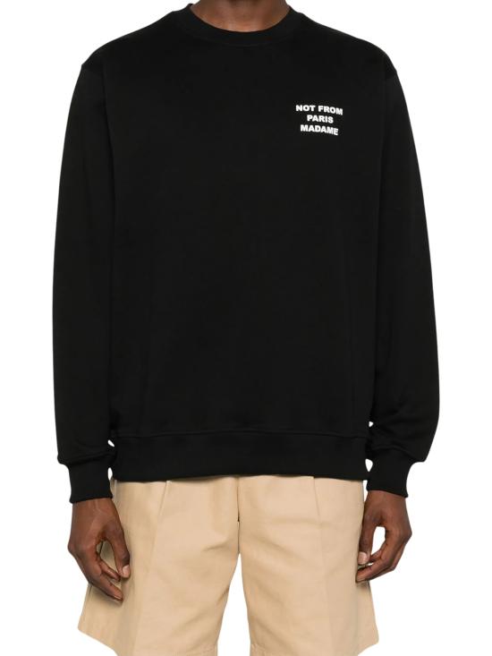 26FW 드롤드무슈 긴팔 티셔츠 SW149 CO127BL BLACK - DROLE DE MONSIEUR